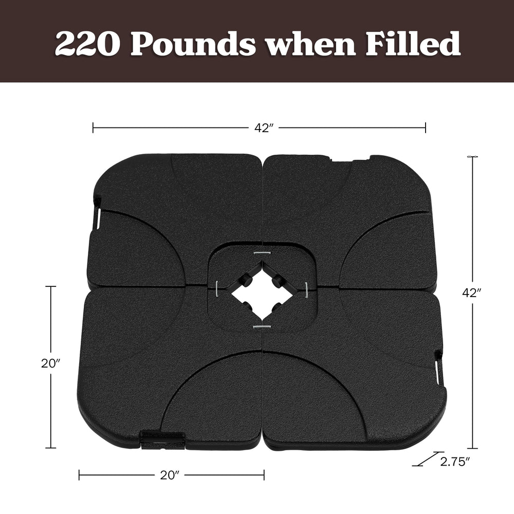 Pure Garden folded plates forming handle for easy carrying and transport convenience