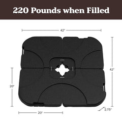 Pure Garden folded plates forming handle for easy carrying and transport convenience