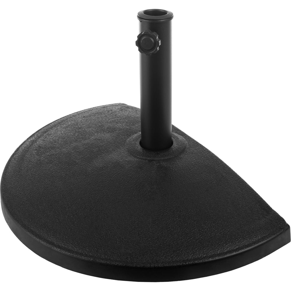 Pure Garden front view of half-moon base showing elegant cast-iron look and sturdy weight