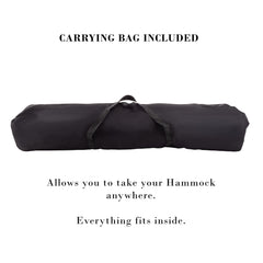 Pure Garden hammock assembled on powder-coated steel stand demonstrating tool-free setup and support