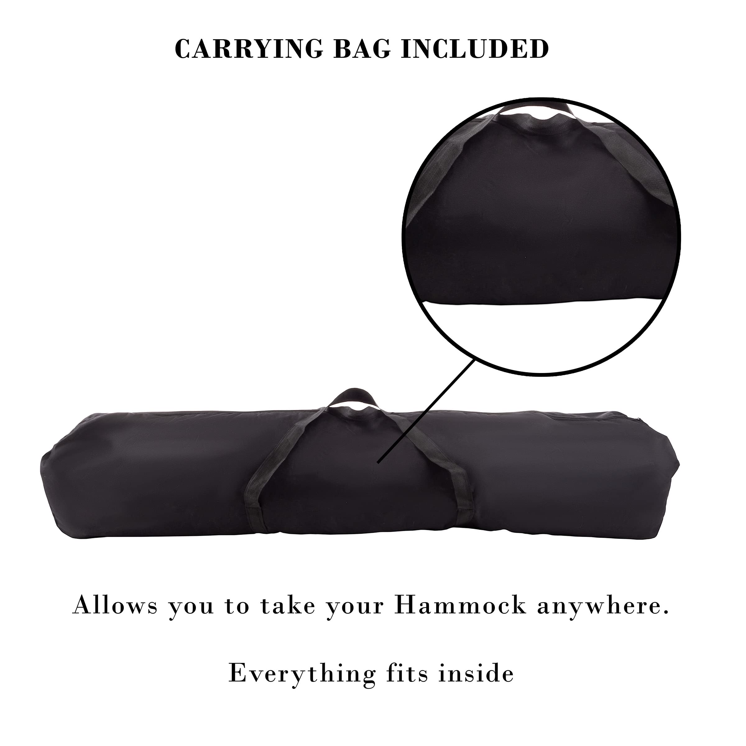 Pure Garden hammock in use with two people relaxing to illustrate roomy comfort