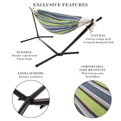 Pure Garden hammock folded in carry case illustrating portability and easy storage for travel