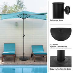 Pure Garden base installed on balcony demonstrating space-saving secure anchoring