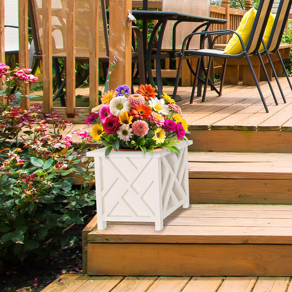 Pure Garden in use on porch as matching pair for instant symmetry