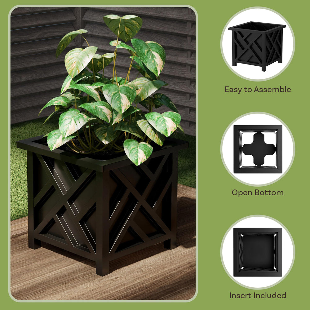 Pure Garden hands snapping panels together to show tool-free assembly benefit