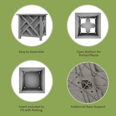 Pure Garden close-up of lattice pattern highlighting decorative detail and durability