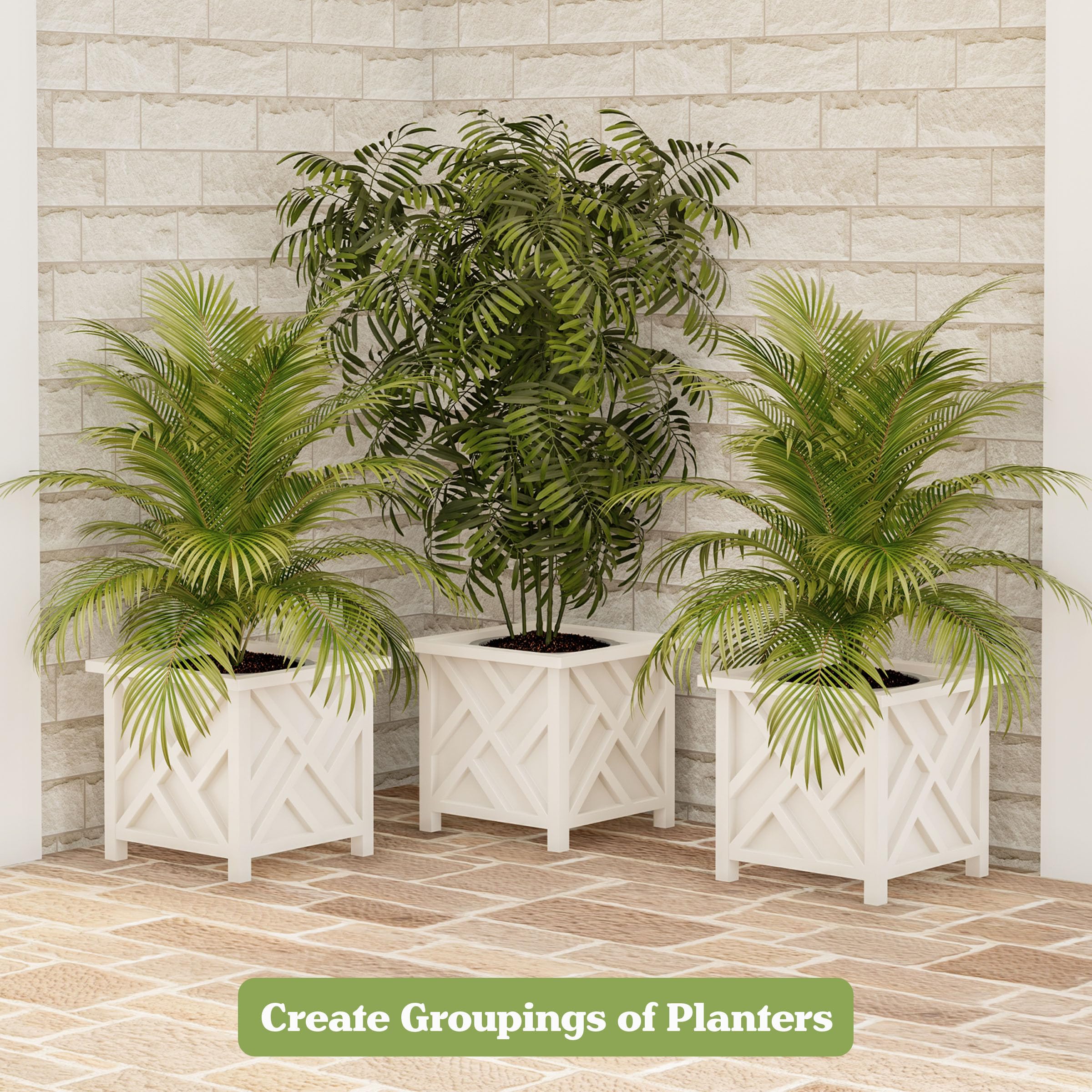 Pure Garden open bottom with removable insert enabling drainage options