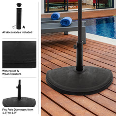 Pure Garden detail of piston and rotary knob showing secure pole clamping benefit