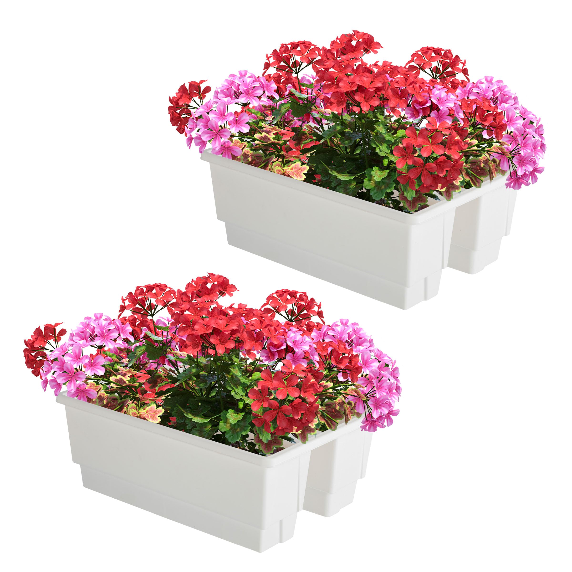 Pure Garden side profile demonstrating secure fit on 3 to 4-inch railing