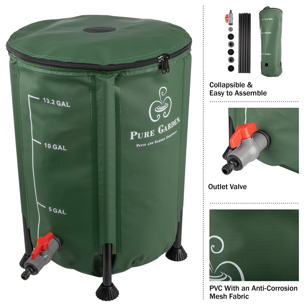 Pure Garden spigot detail for controlled dispensing and easy access