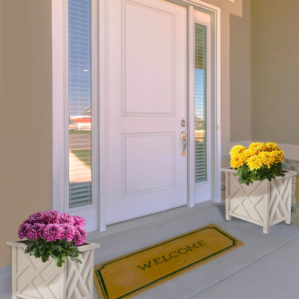 Pure Garden size comparison with foot illustrating scale and easy placement benefit