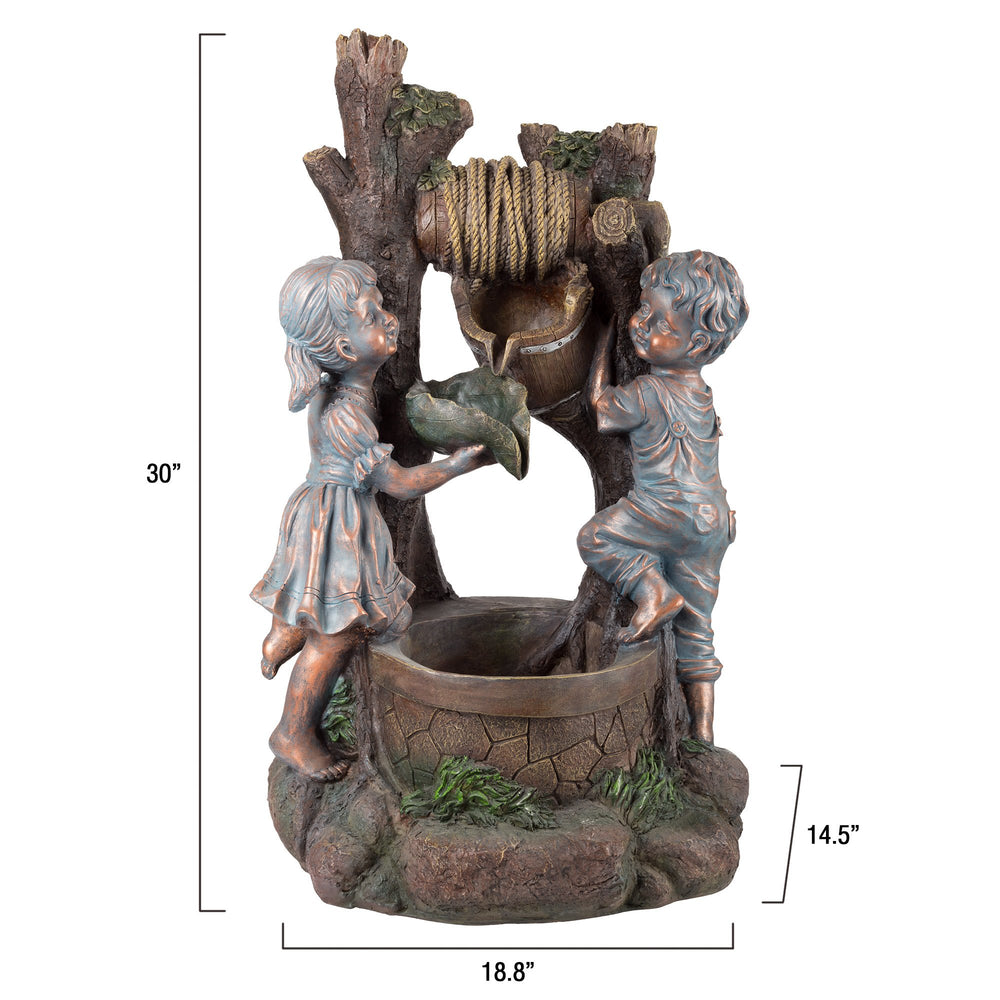Pure Garden water flow detail showing cascading waterfall and tranquil sound