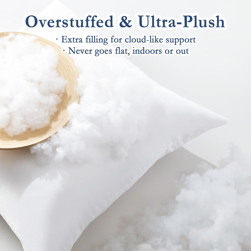puredown close-up showing overstuffed filling density for lasting comfort