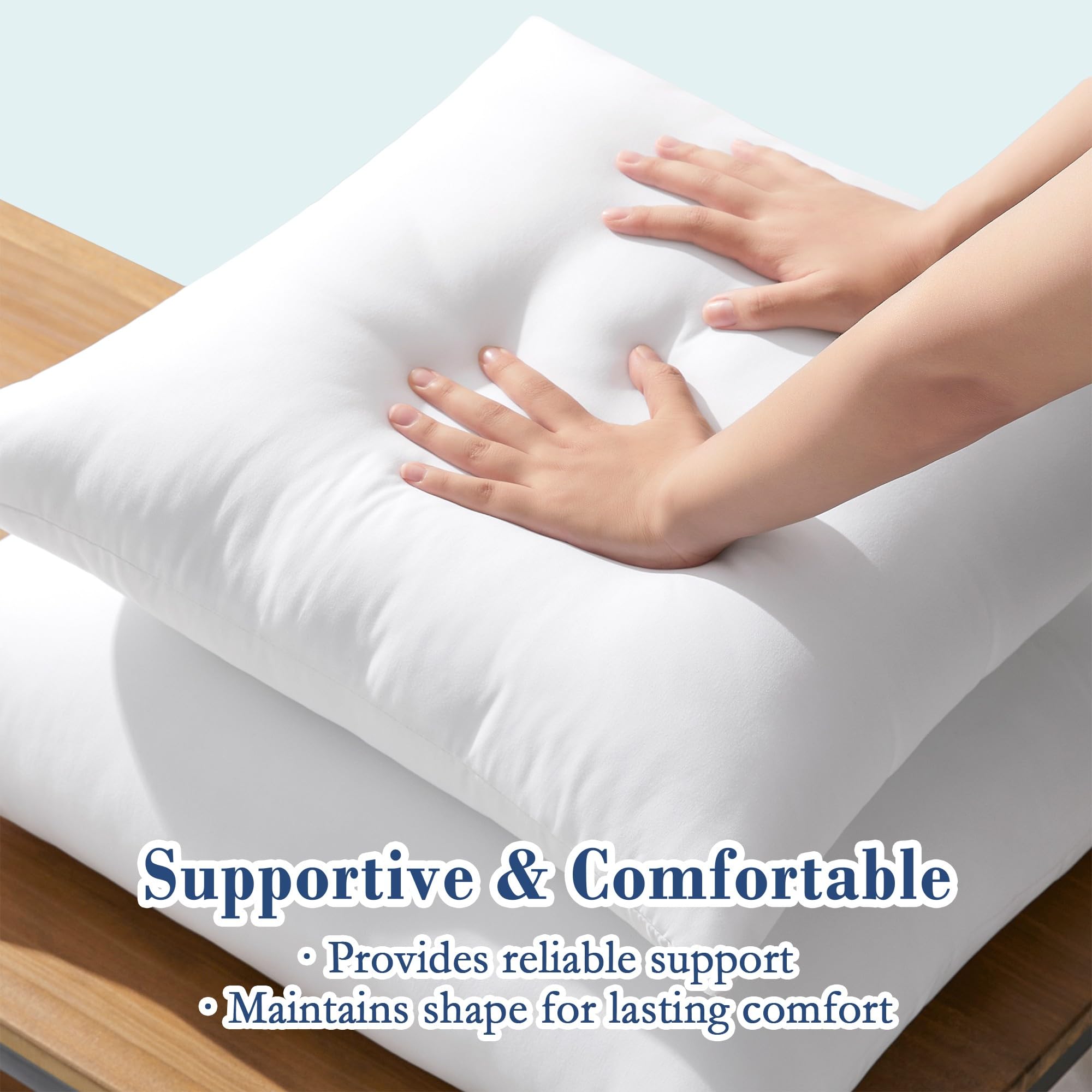 puredown 22x22 insert placed on outdoor sofa offering weather-ready comfort