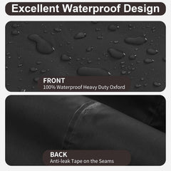 PureFit cover installed on patio chair protecting furniture from rain and sun