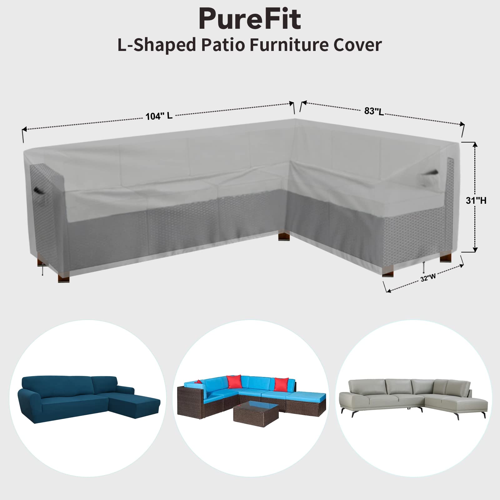 PureFit close-up of 500D oxford fabric texture, durable sun and water resistance