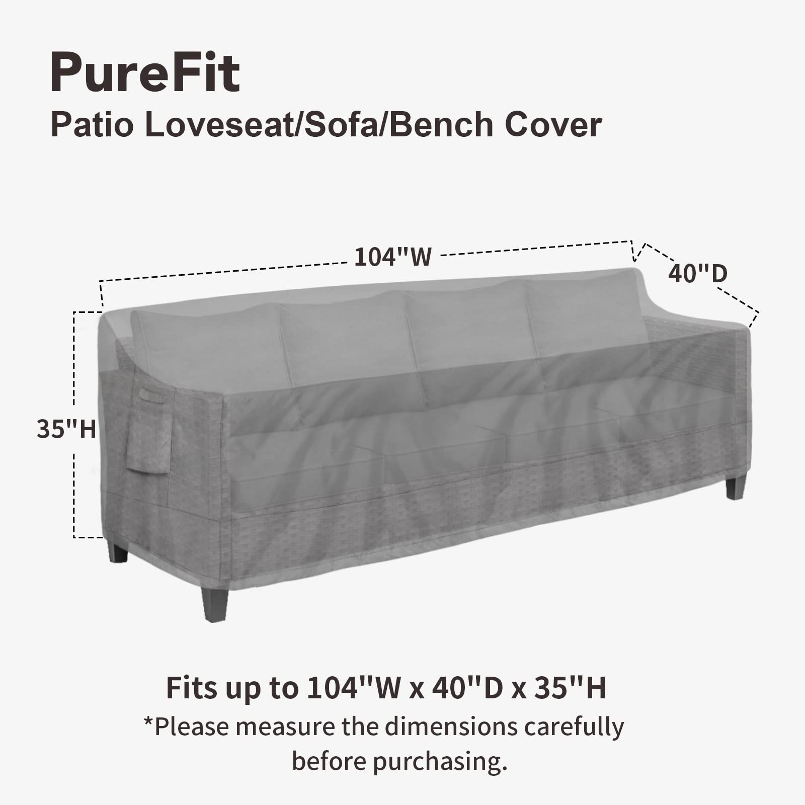 PureFit close-up of 500D oxford fabric texture demonstrating durability