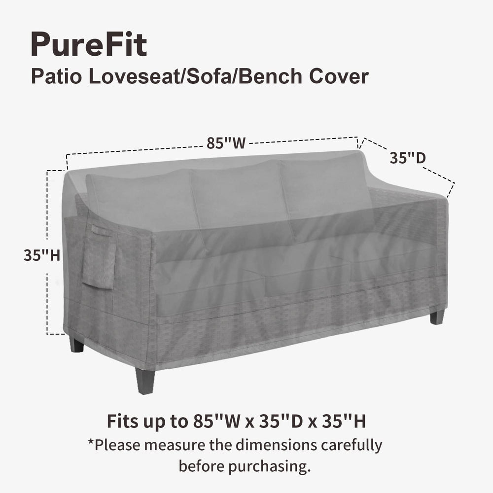 PureFit primer plano del tejido 500D mostrando textura resistente y repelencia al agua