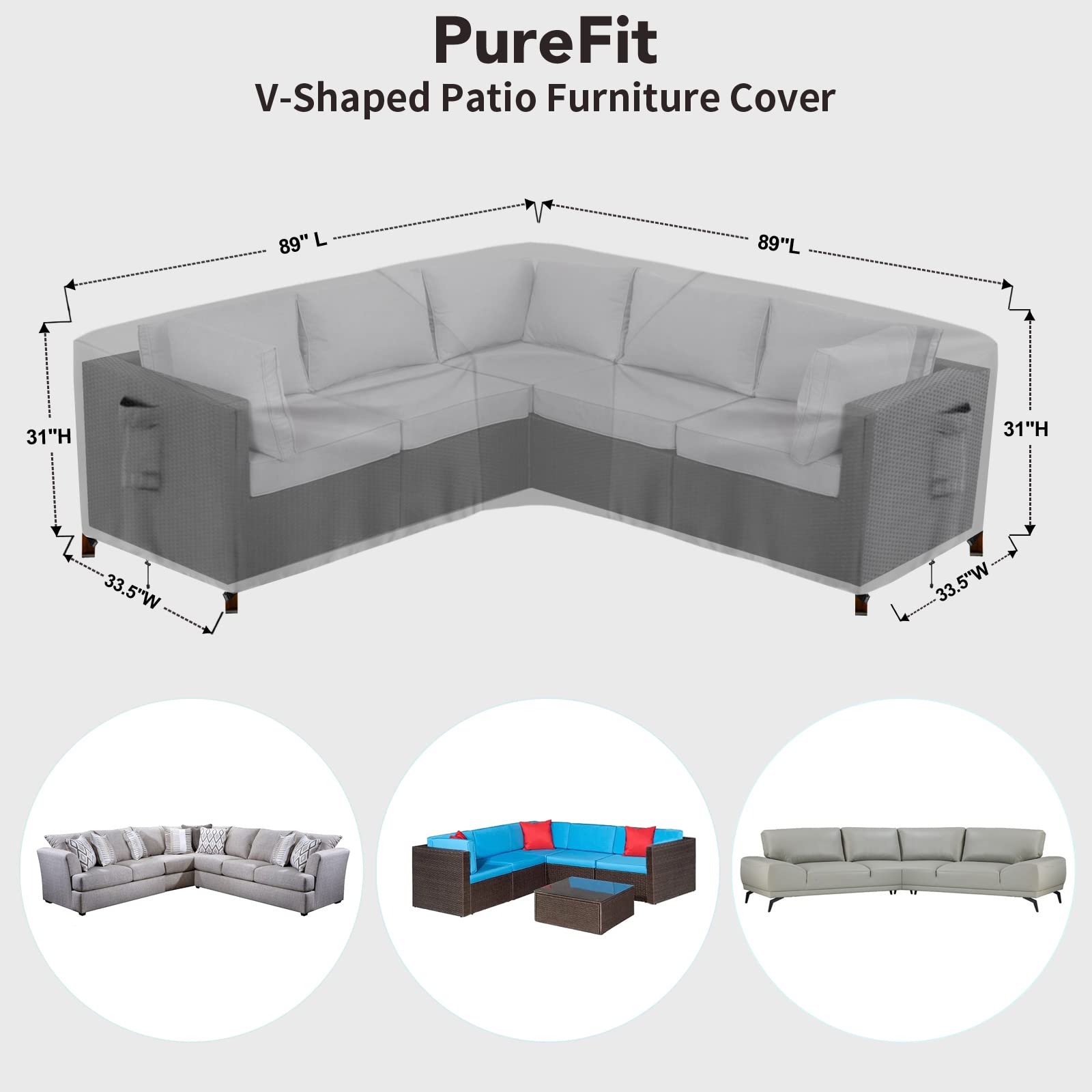 PureFit close-up of 500D oxford fabric texture to show durable waterproof finish