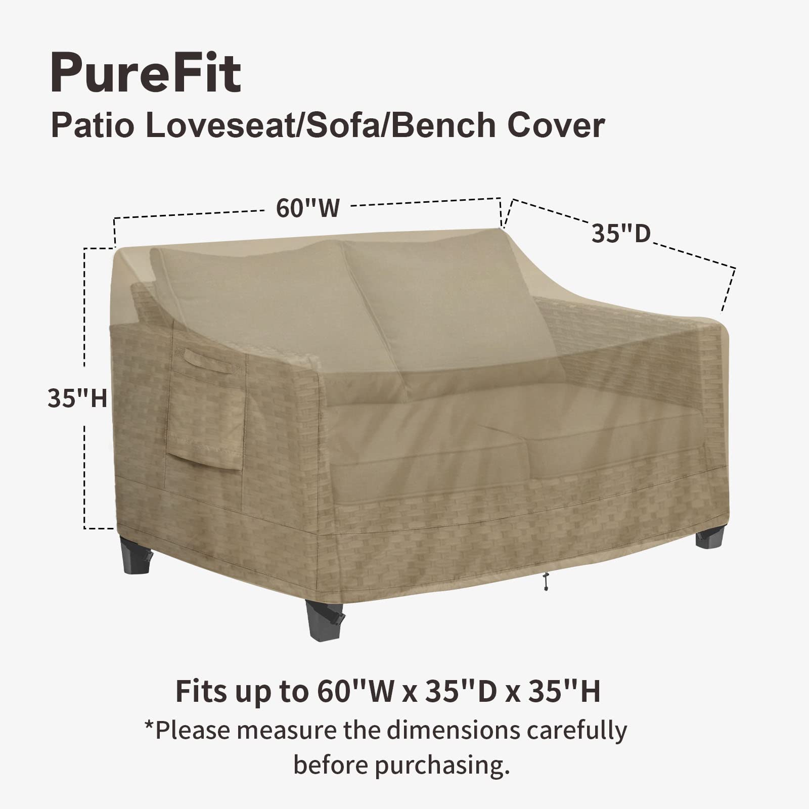 PureFit close-up of 500D oxford fabric showing durable texture