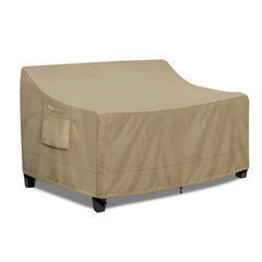 PureFit front view on loveseat showing full protection benefit
