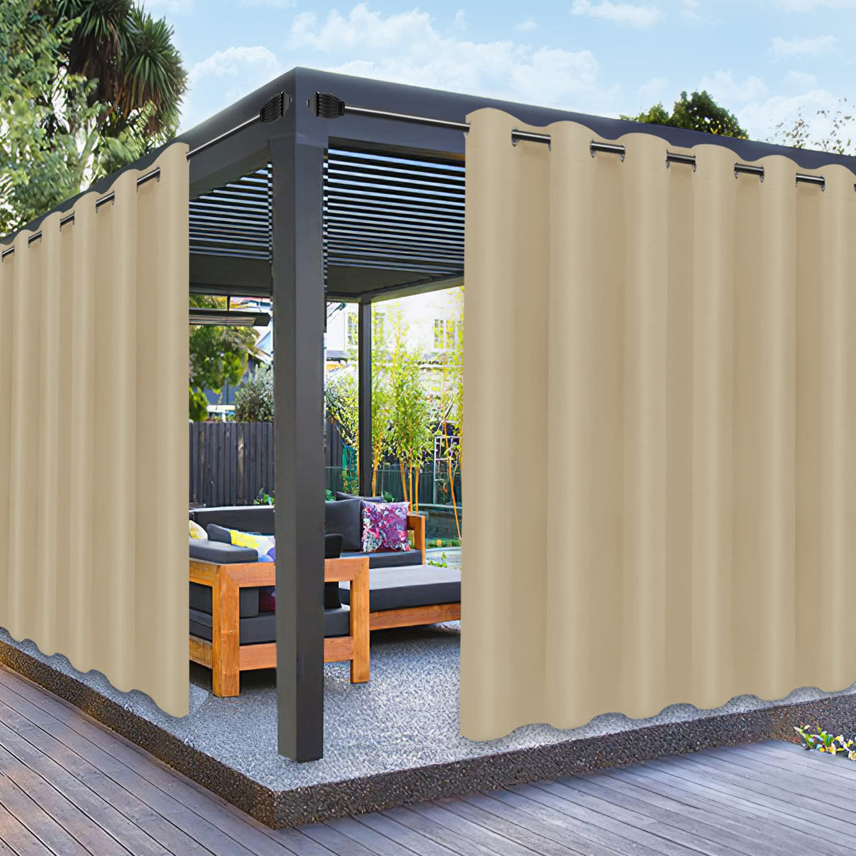 PureFit front patio panel showing full coverage and clean finish