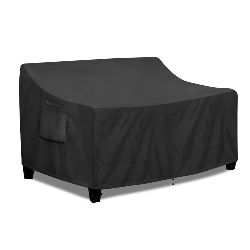PureFit front view showing full 2-seater cover protecting loveseat