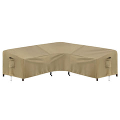 PureFit front view of L-shaped cover protecting sectional, shows full coverage benefit