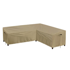 PureFit front view of L-shaped cover protecting sectional against weather