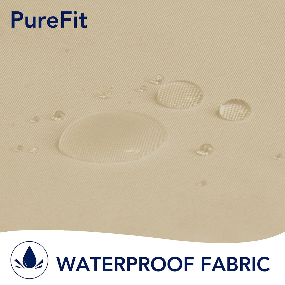 PureFit silver rust-proof grommet close-up showing easy hanging and durability