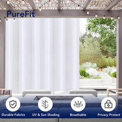 PureFit rustproof silver grommet detail for easy rod mounting
