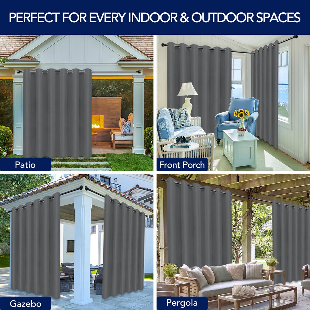 PureFit panel shedding rain to protect outdoor furniture