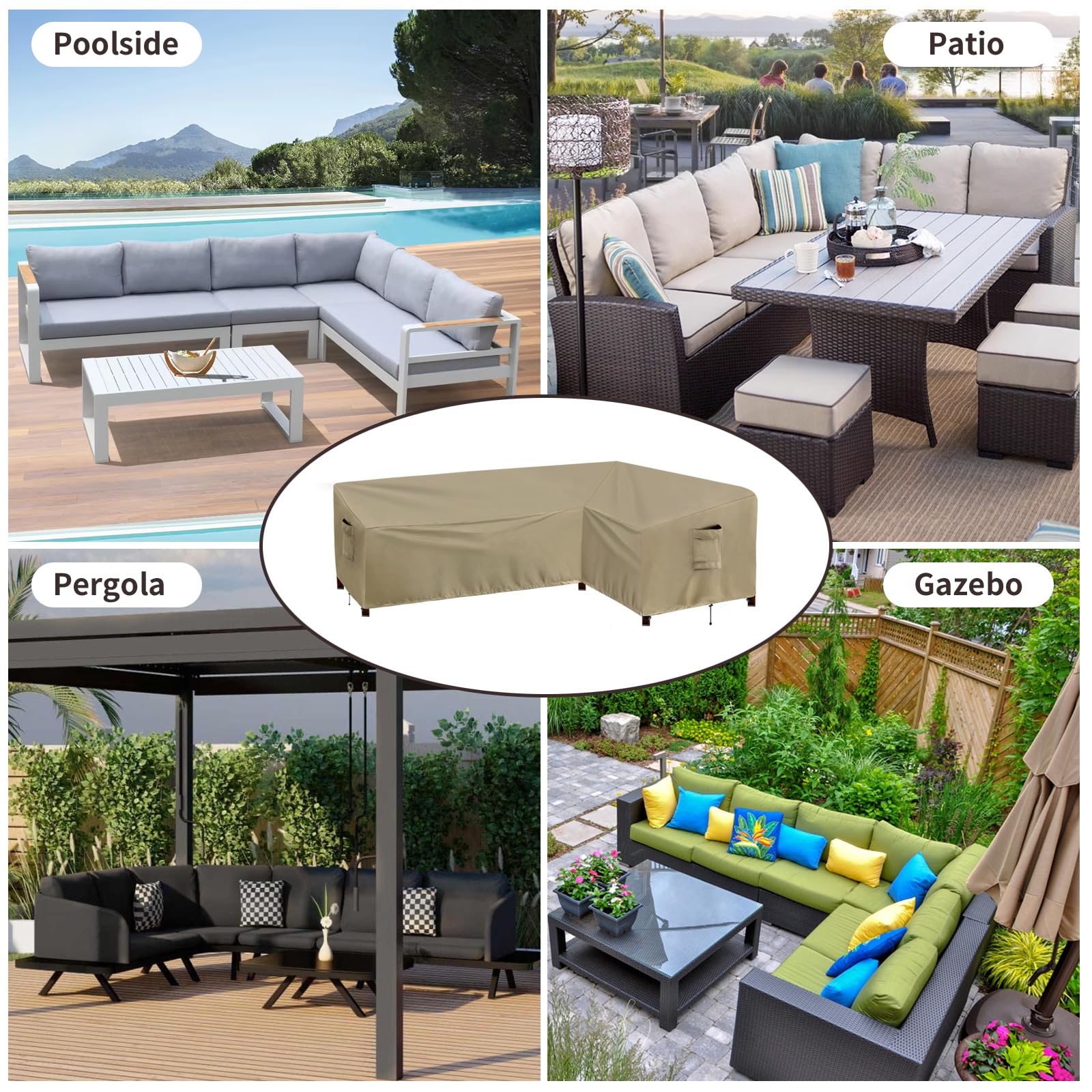 PureFit cover on sofa for clear size and scale comparison