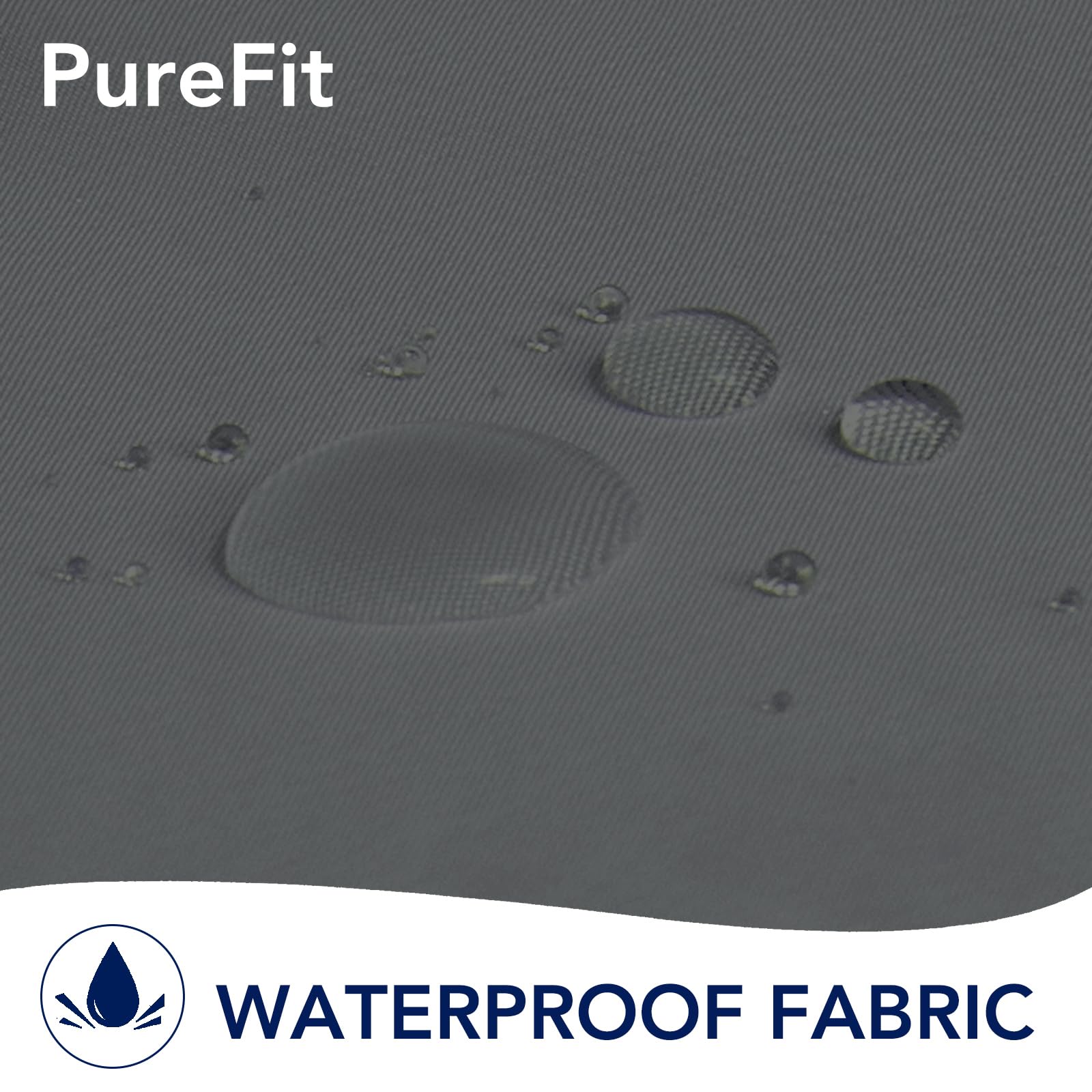 PureFit silver rust-proof grommet close-up for easy hanging