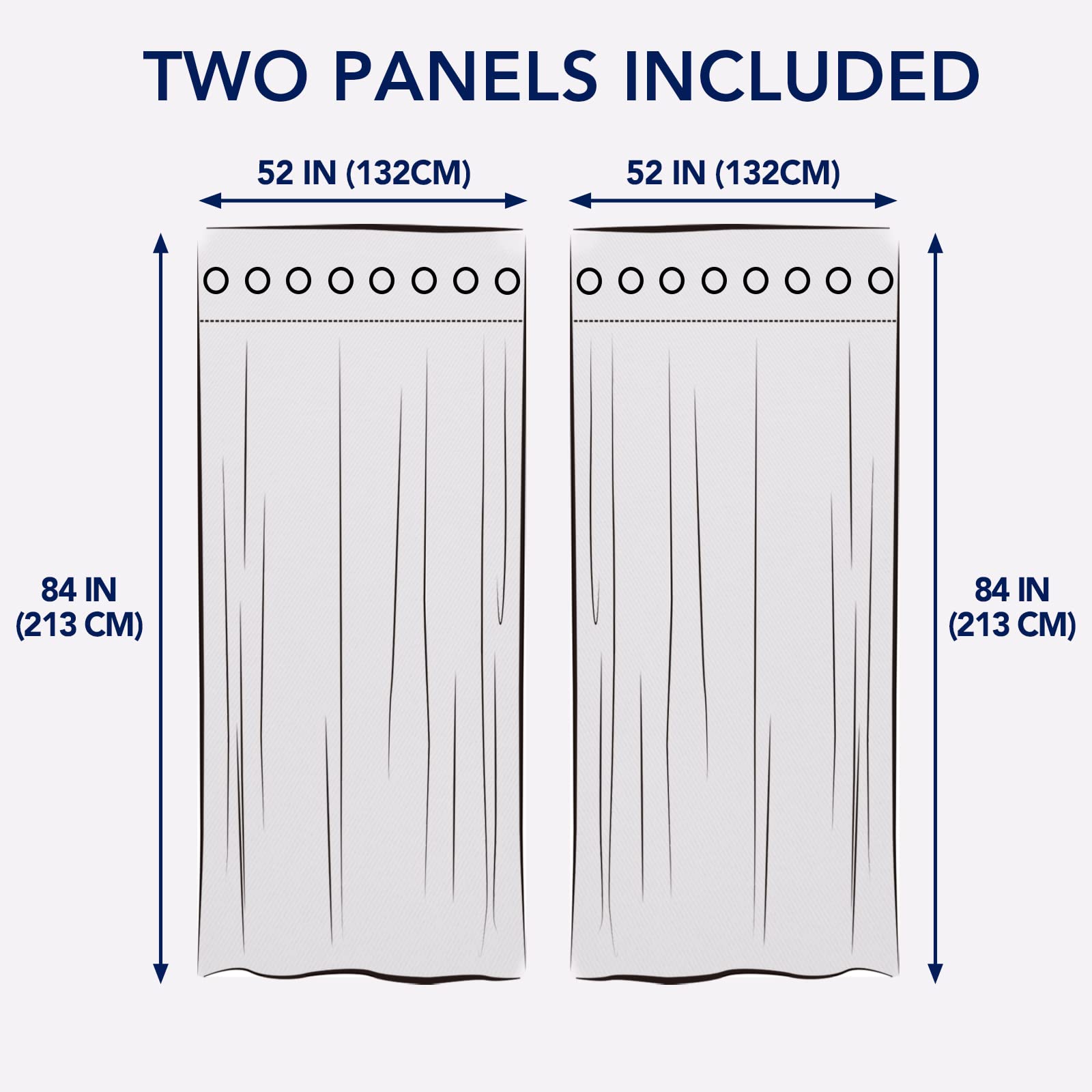 PureFit panel length compared to chair showing true 84-inch scale