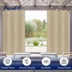 PureFit textured polyester fabric close-up showing breathable, fade-resistant benefit