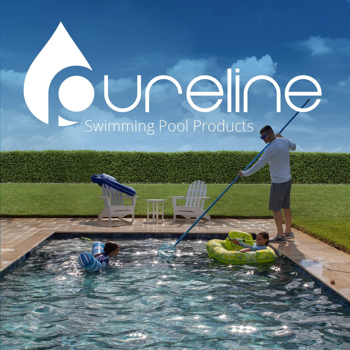Pureline in a pool equipment area demonstrating DIY replacement and clearer water