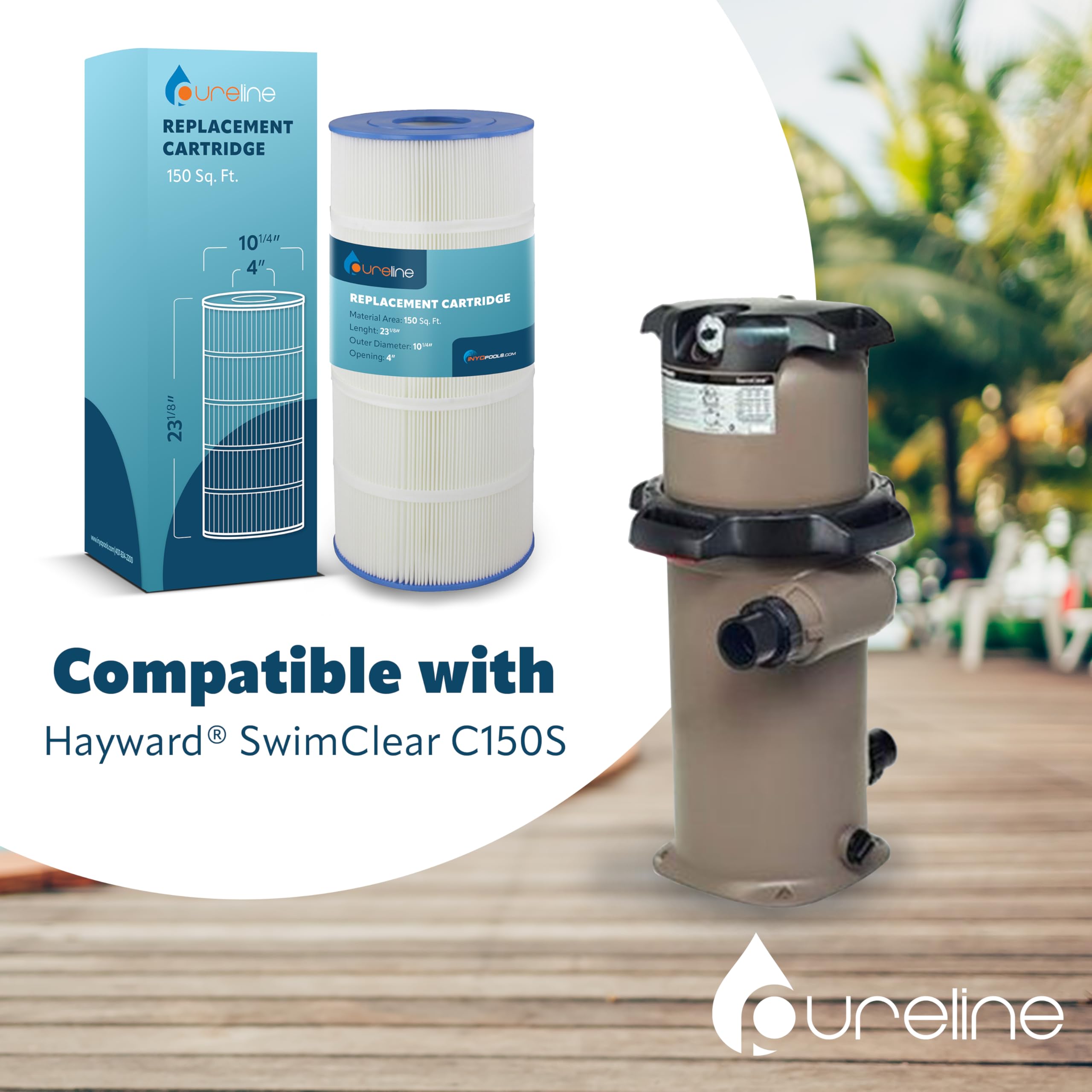 Pureline pleated filter media close-up, shows durable pleats for better flow