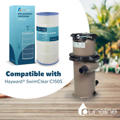 Pureline pleated filter media close-up, shows durable pleats for better flow