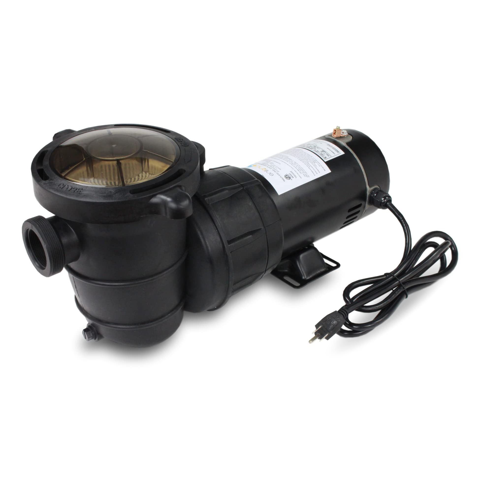 Pureline pump front view showing durable housing and quick install benefit