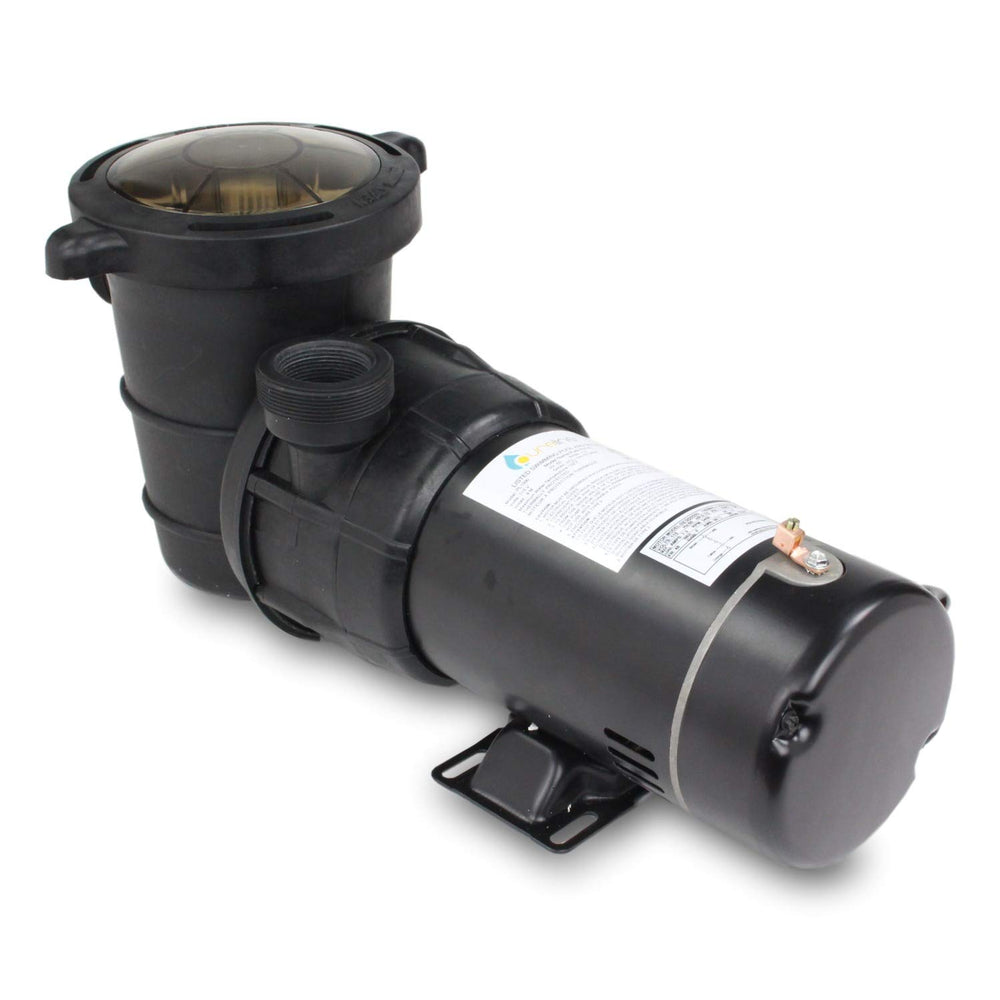 Pureline pump size comparison by hand to show compact, serviceable scale