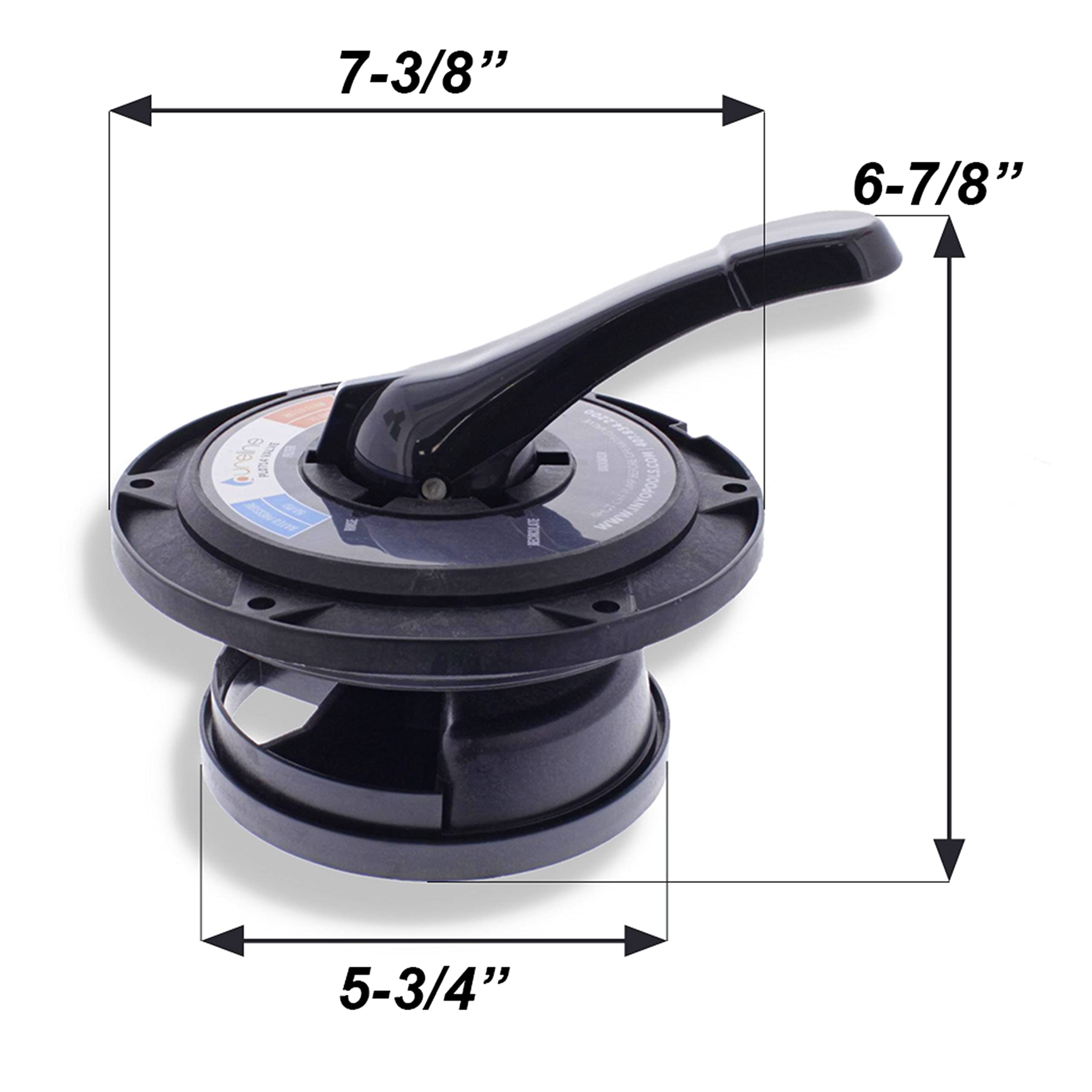 Pureline assembly beside ruler showing dimensions and easy-fit compatibility benefit