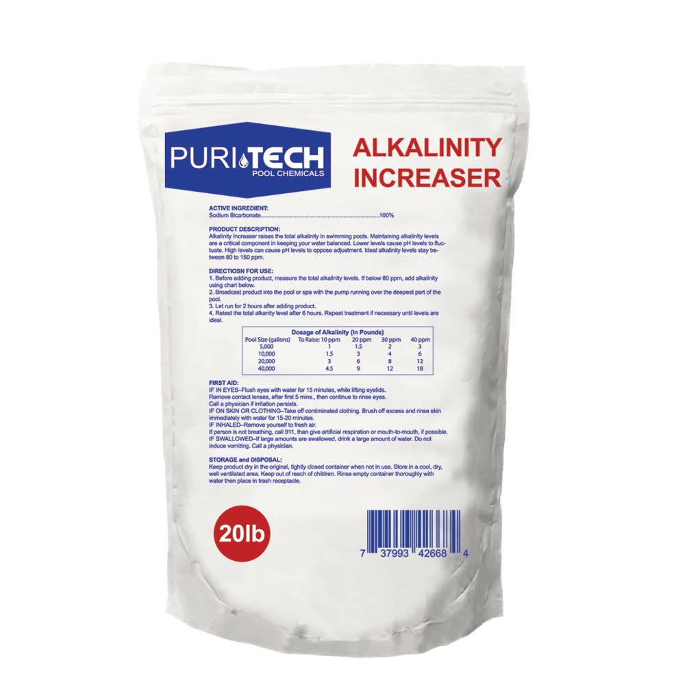 Puri Tech granules being added to pool for fast mixing and clarity