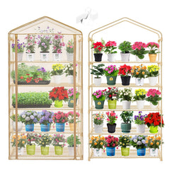Purlyu front view showing full greenhouse and easy-access roll-up door benefit