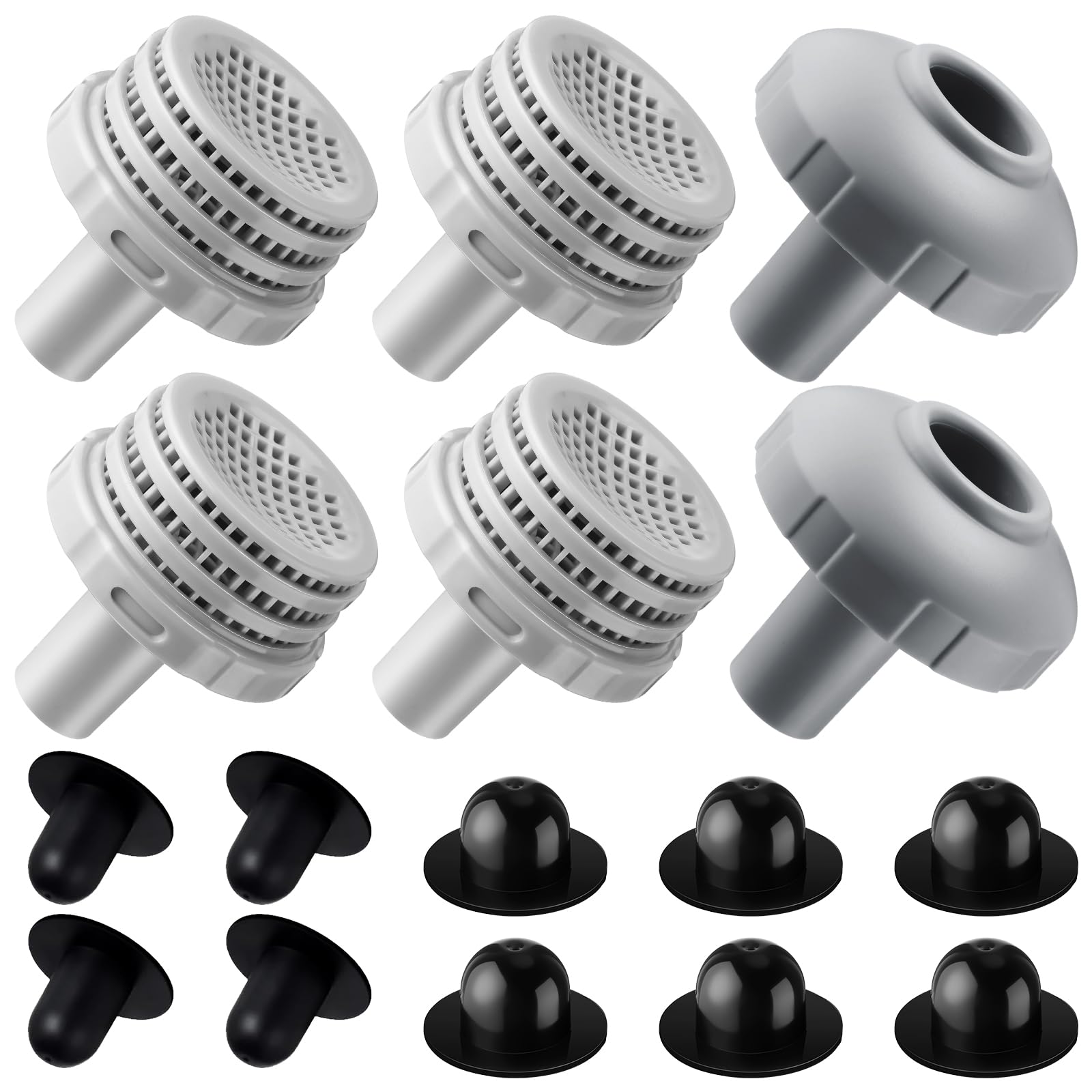 Pushglossy front view of kit parts showing included components and easy replacement benefit
