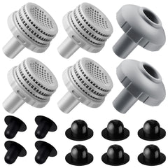 Pushglossy front view of kit parts showing included components and easy replacement benefit