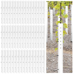 Pushglossy front view of 48-inch white grow tube showing full protective length