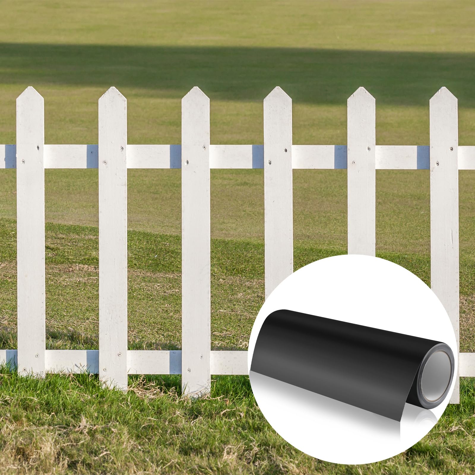 Pushglossy installed on fence post in yard showing long-term durability benefit