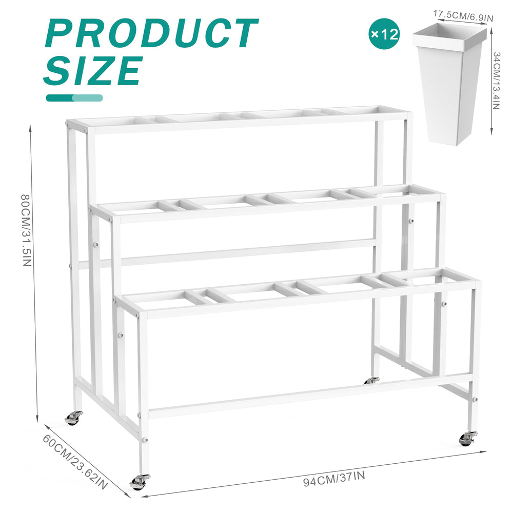 Putros side profile highlighting three-tier stepped design for improved visibility and space savings