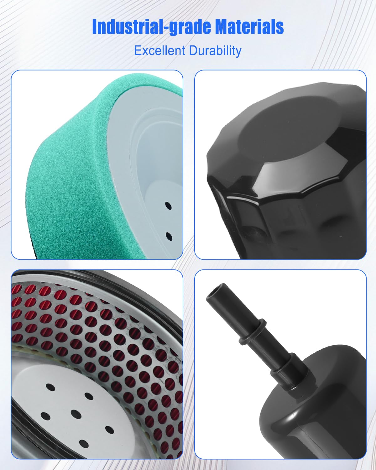 PUXWQT air filter detail with pleated media that improves particle capture and airflow